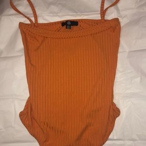 Misguided Orange Bodysuit